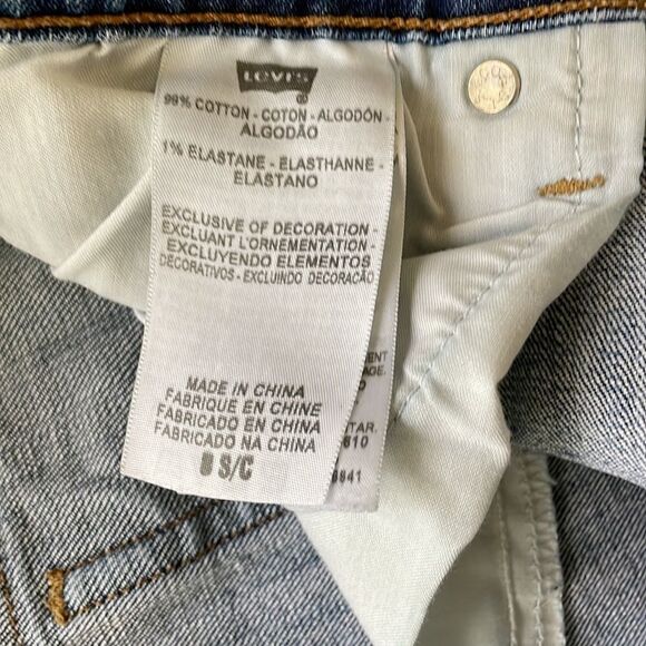 Levi’s 515 jeans 8 sc flip pockets boot cut medium blue wash stretchy - Picture 15 of 16